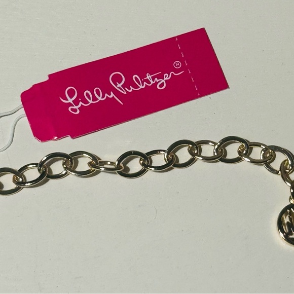 Lilly Pulitzer Triple Strand Faux Pearl Necklace NWT - Picture 2 of 2